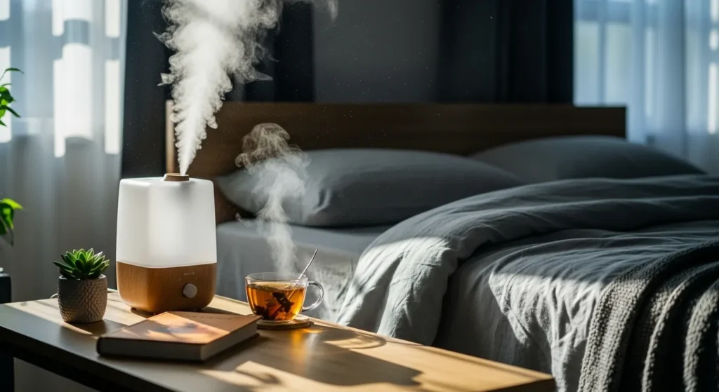 Um umidificador de ar resfria o quarto?